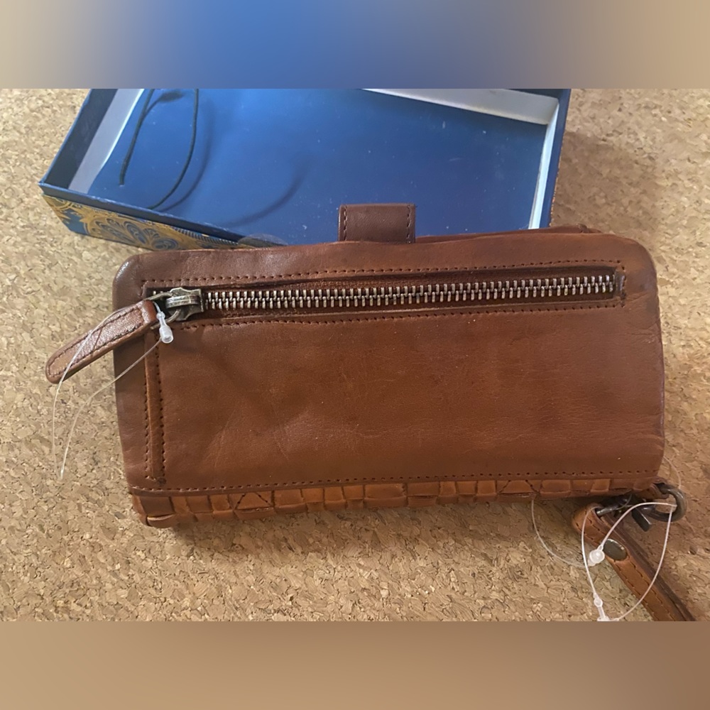 brown leather wallet
